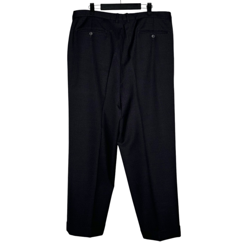 Ermenegildo Zegna black wool suit pants set